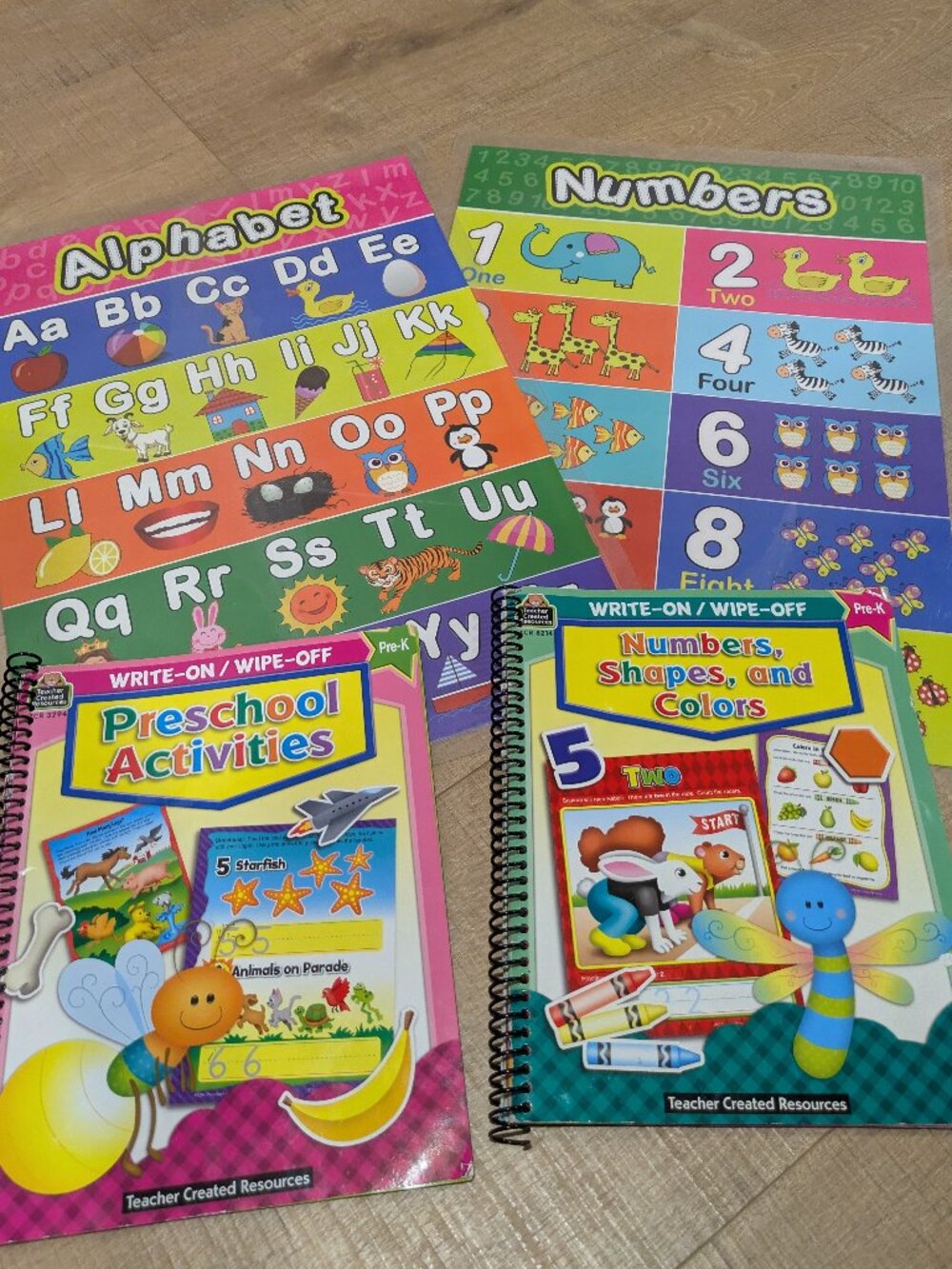 Preschool ABC 123 Posters & Activity Books